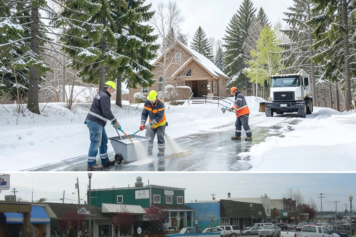 Roof Edge Clearing in Stanwood, Snohomish County, WA - Roof edge clearing matters most during thaws when warming loosens snow and icicles over the entrances people use every day.