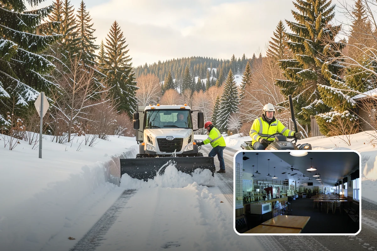 Roof Raking in Black Diamond, King County, WA - Removes the eave snow that feeds ice dams