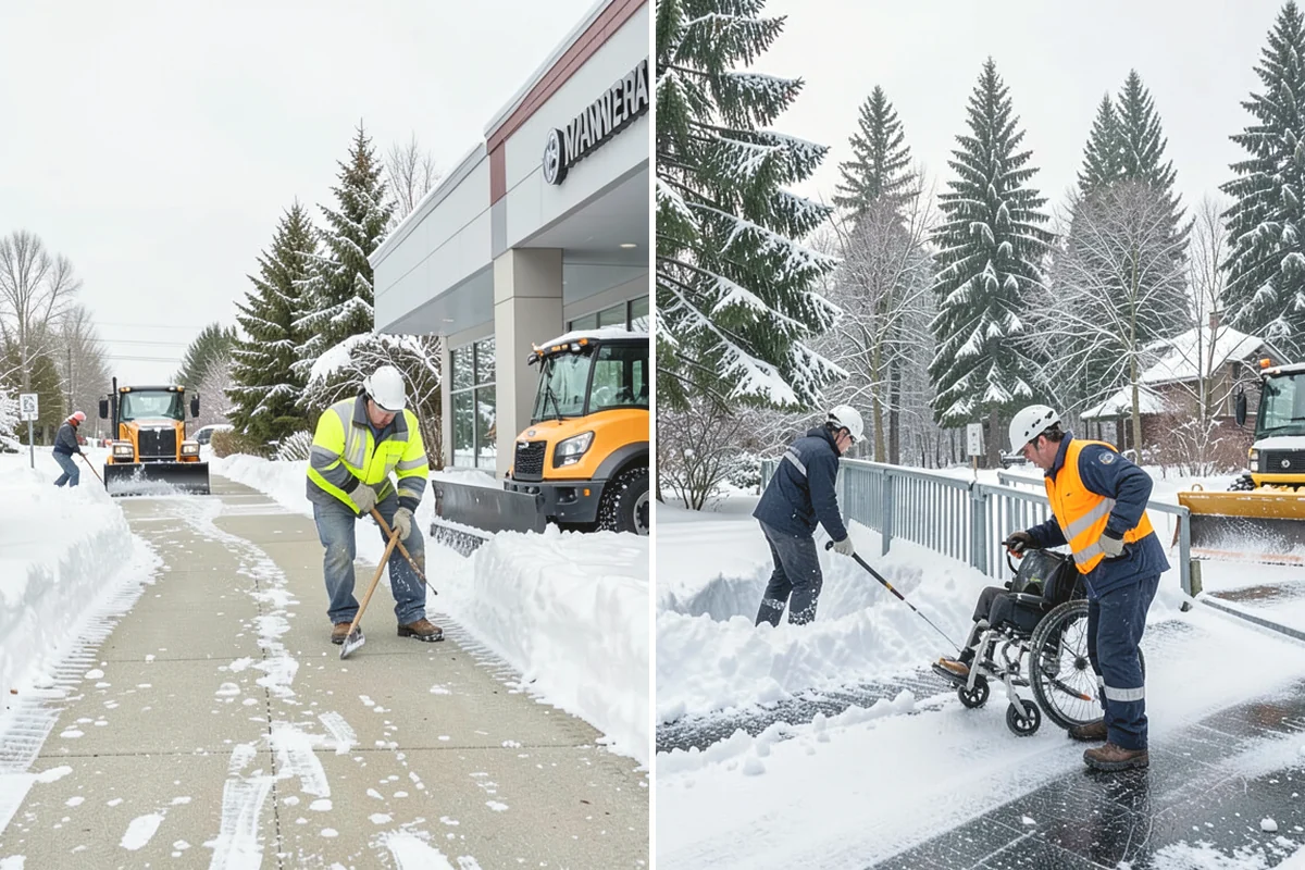 Roof Raking in Black Diamond, King County, WA - Set up an extension rake safely on the ground