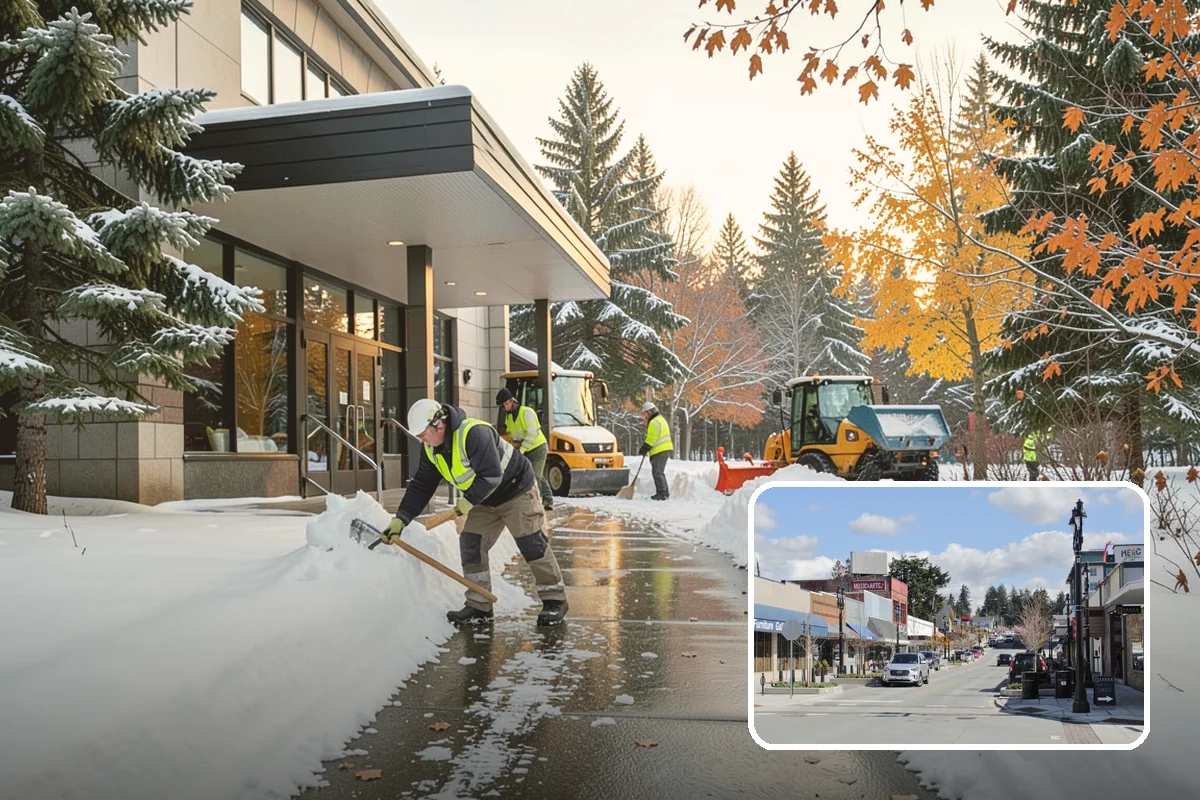Roof Raking in Bothell, King County, WA - Removes the eave snow that feeds ice dams