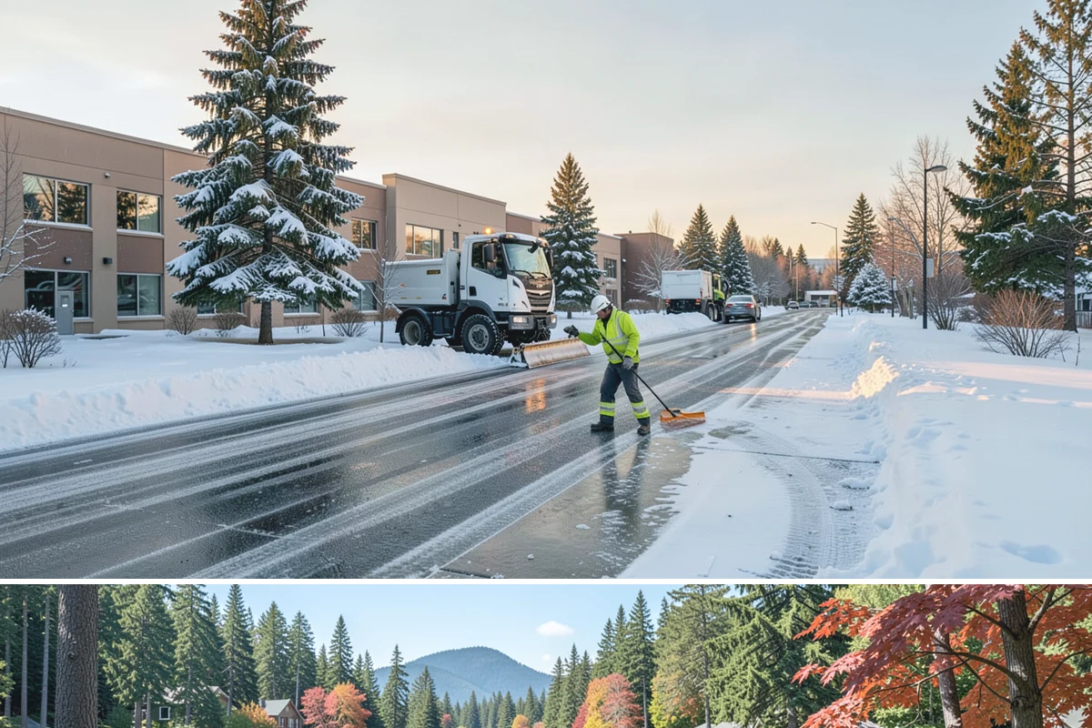 Roof Raking in Covington, King County, WA - Roof raking is best done after each lowland snowfall and repeated through the freeze-thaw cycles that drive ice dam formation.