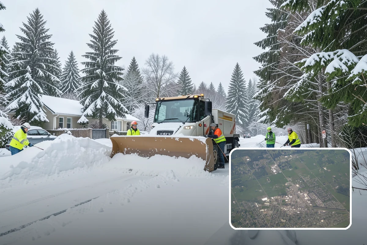 Roof Raking in Enumclaw, King County, WA - Removes the eave snow that feeds ice dams
