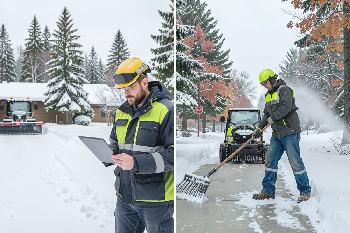 Roof Raking in Gold Bar, Snohomish County, WA - Set up an extension rake safely on the ground
