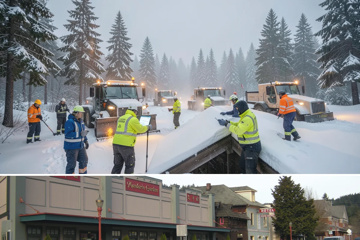 Roof Raking in Issaquah, King County, WA - Roof raking is best done after each lowland snowfall and repeated through the freeze-thaw cycles that drive ice dam formation.