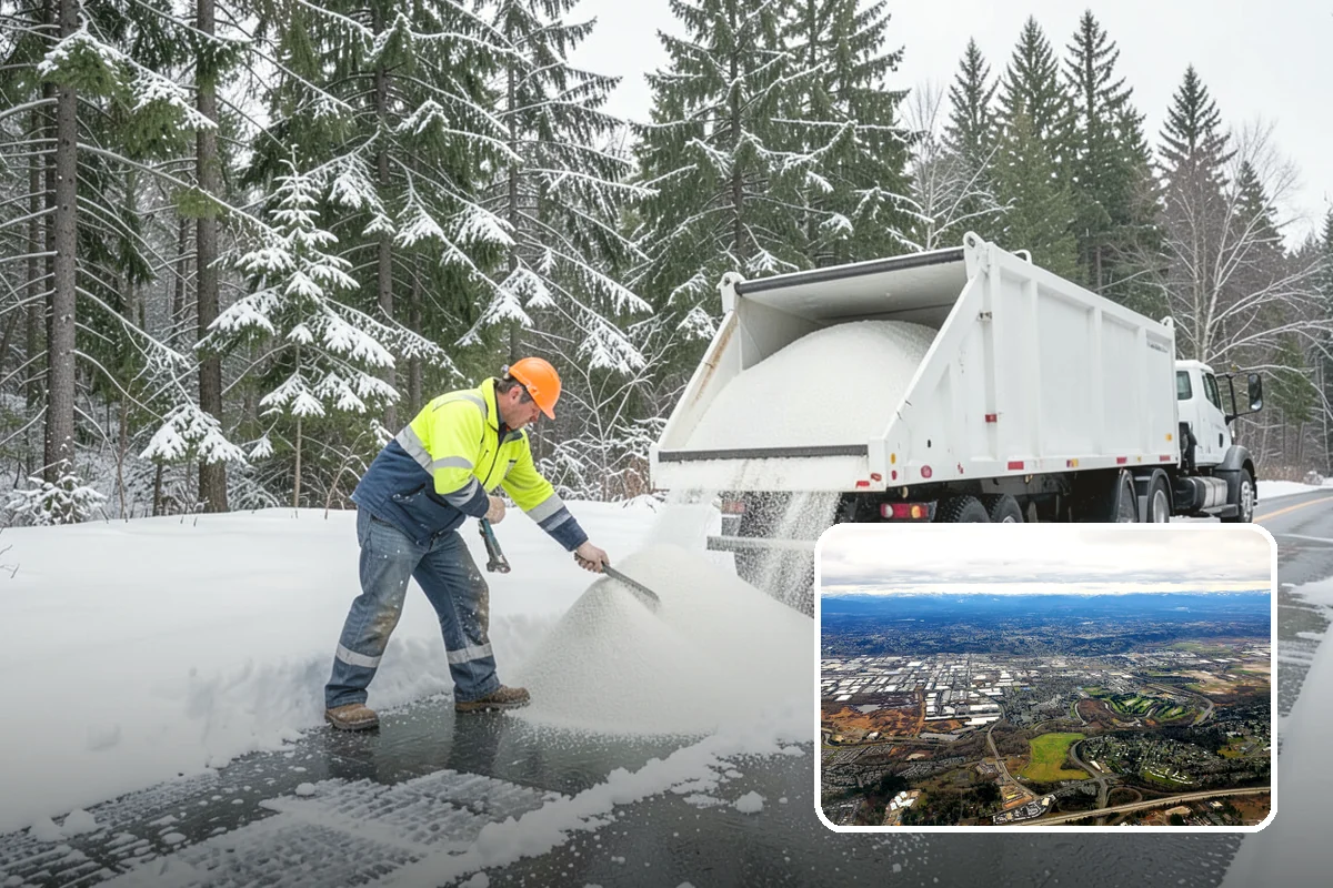 Roof Raking in Kent, King County, WA - Removes the eave snow that feeds ice dams