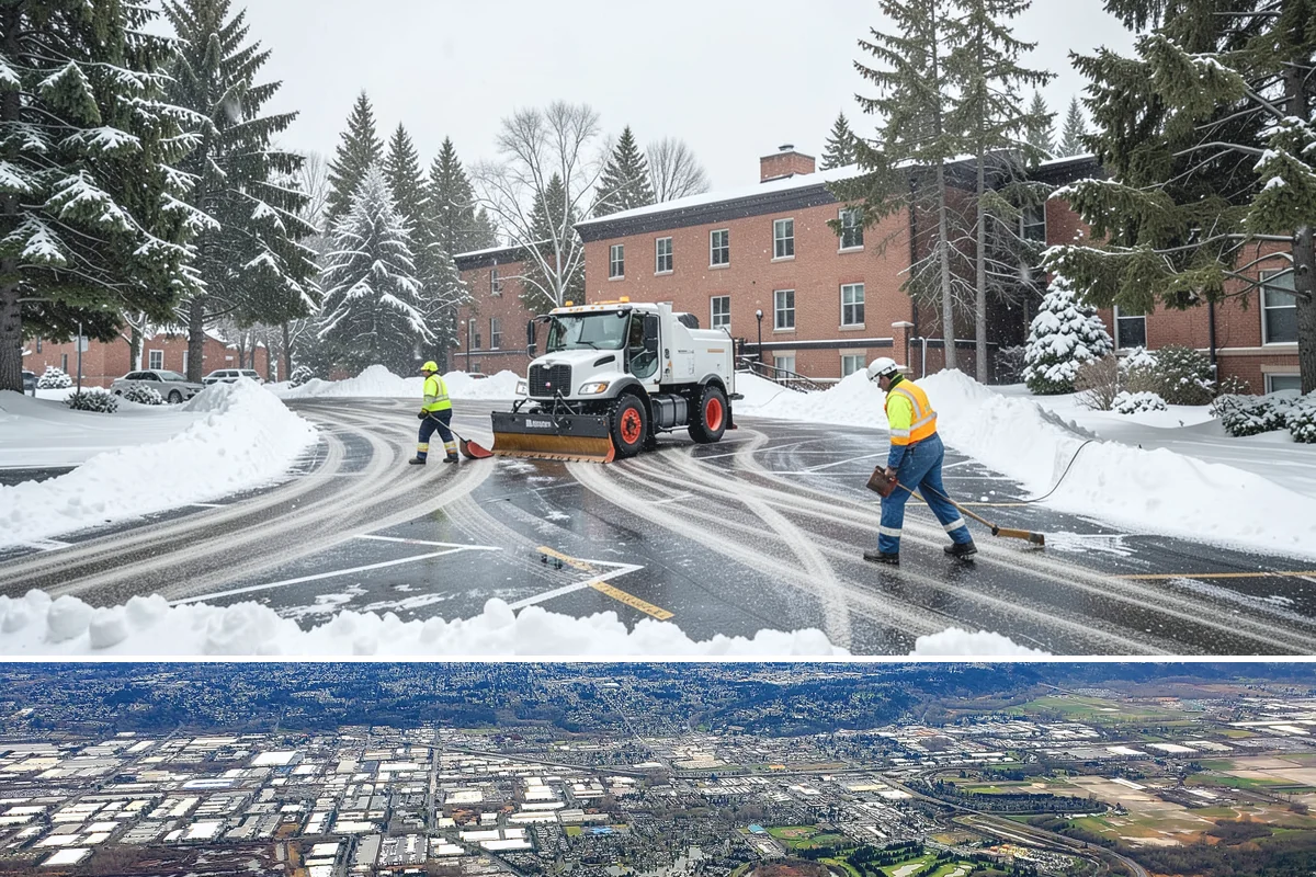 Roof Raking in Kent, King County, WA - Roof raking is best done after each lowland snowfall and repeated through the freeze-thaw cycles that drive ice dam formation.