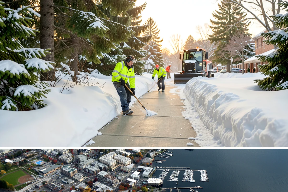 Roof Raking in Kirkland, King County, WA - Roof raking is best done after each lowland snowfall and repeated through the freeze-thaw cycles that drive ice dam formation.