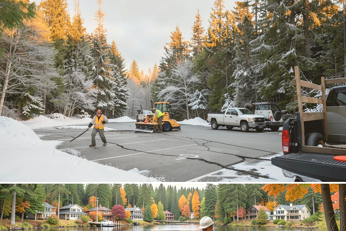Roof Raking in La Conner, Skagit County, WA - Roof raking is best done after each lowland snowfall and repeated through the freeze-thaw cycles that drive ice dam formation.