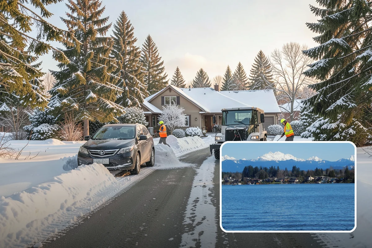 Roof Raking in Lake Stevens, Snohomish County, WA - Removes the eave snow that feeds ice dams