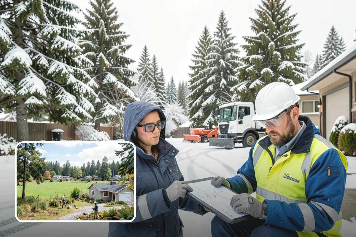 Roof Raking in Lyman, Skagit County, WA - Removes the eave snow that feeds ice dams