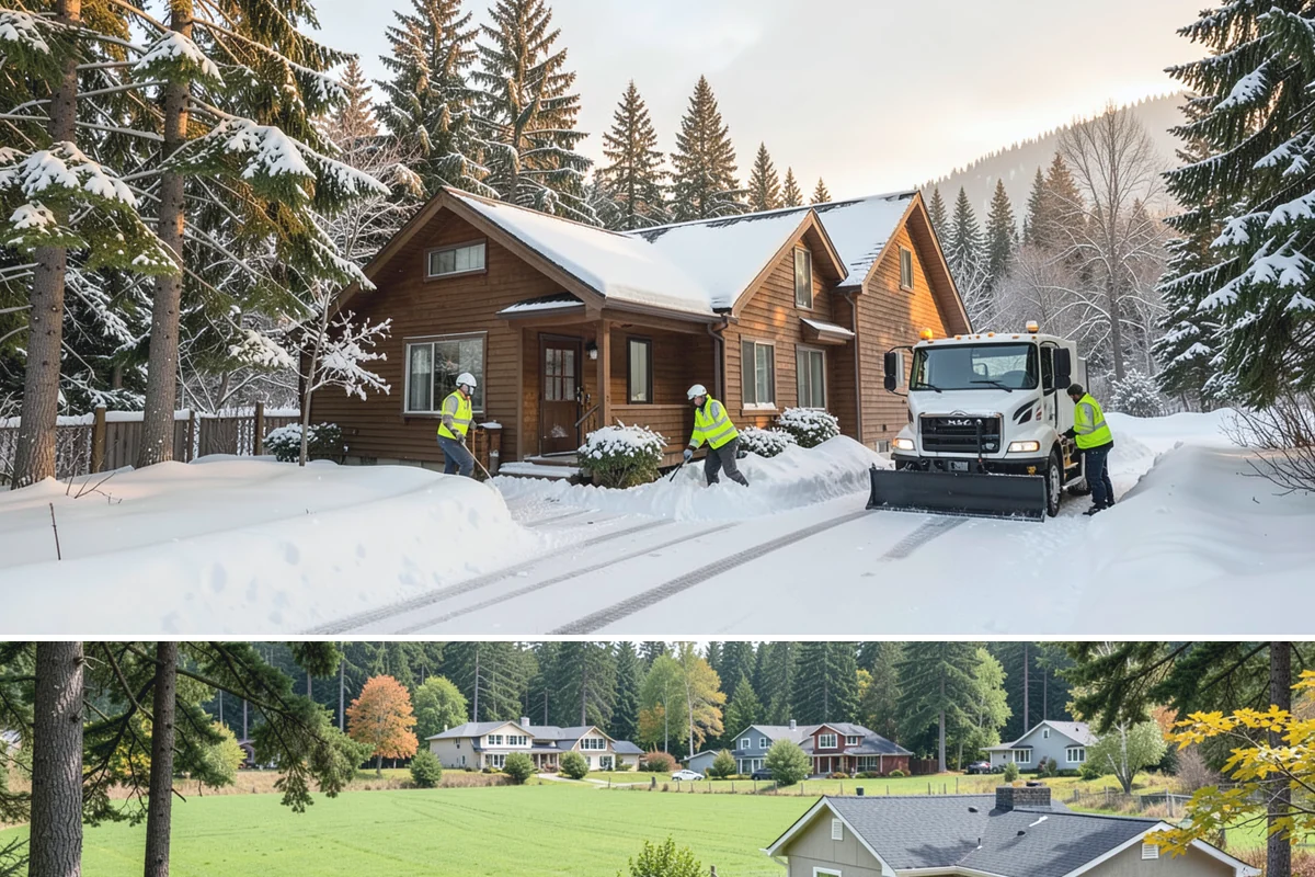Roof Raking in Lyman, Skagit County, WA - Roof raking is best done after each lowland snowfall and repeated through the freeze-thaw cycles that drive ice dam formation.