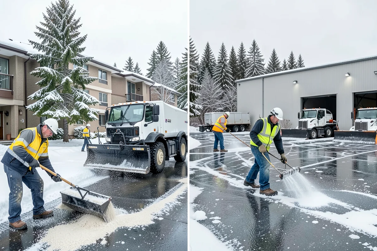 Roof Raking in Maple Valley, King County, WA - Set up an extension rake safely on the ground