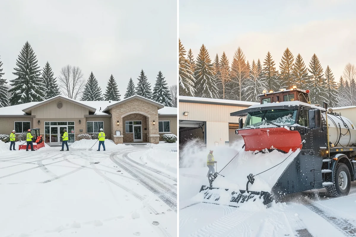 Roof Raking in Mercer Island, King County, WA - Set up an extension rake safely on the ground