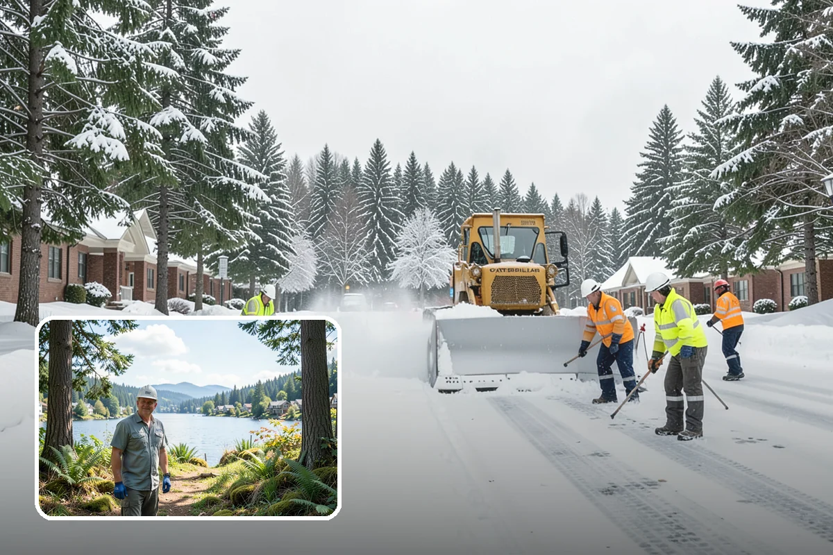 Roof Raking in Milton, King County, WA - Removes the eave snow that feeds ice dams