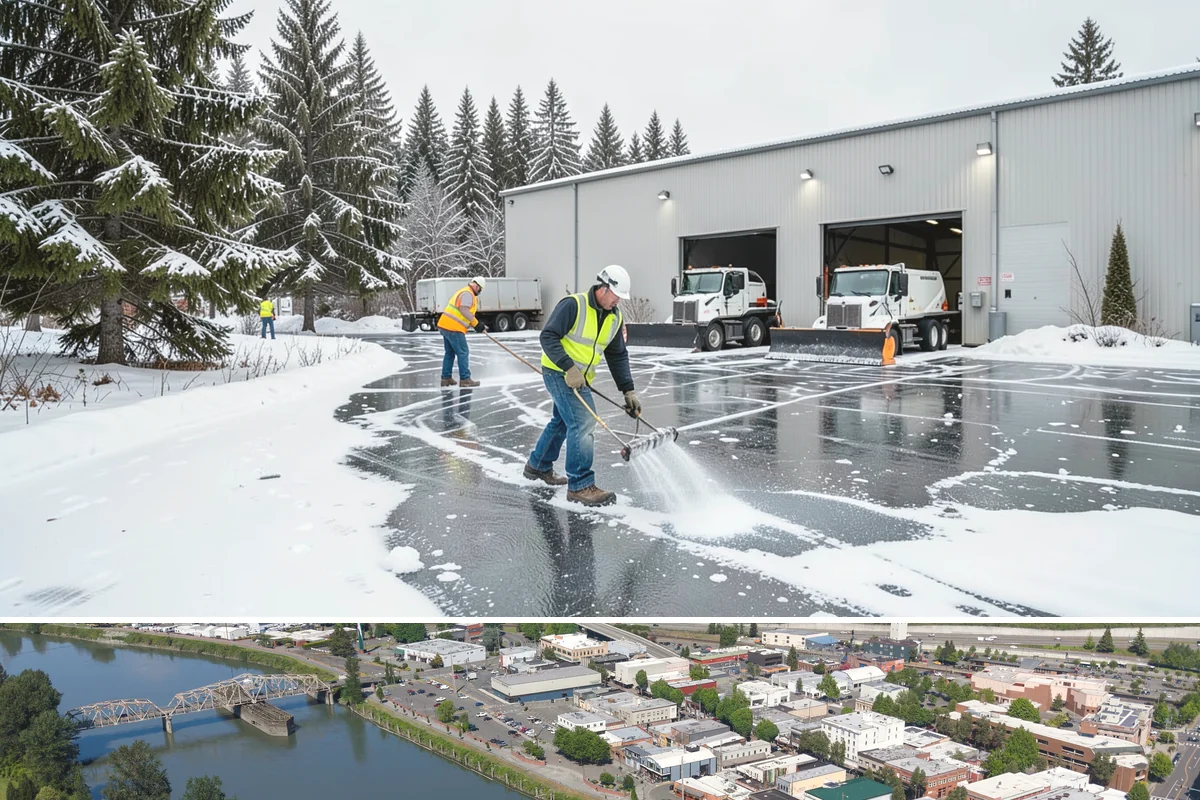 Roof Raking in Mount Vernon, Skagit County, WA - Roof raking is best done after each lowland snowfall and repeated through the freeze-thaw cycles that drive ice dam formation.