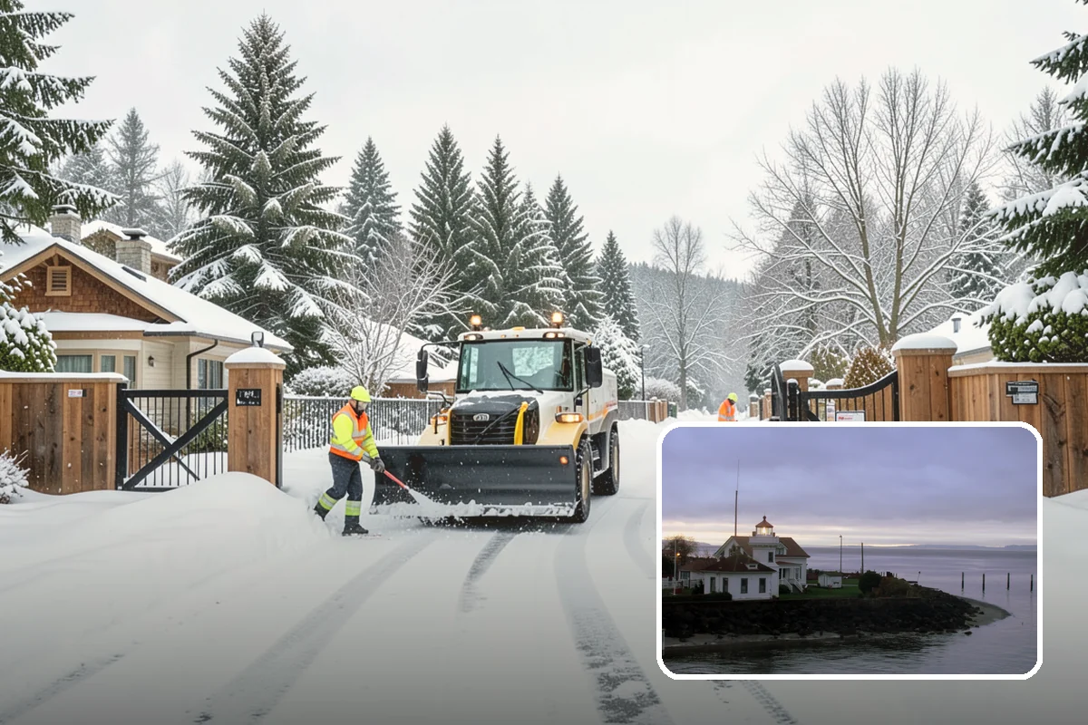 Roof Raking in Mukilteo, Snohomish County, WA - Removes the eave snow that feeds ice dams