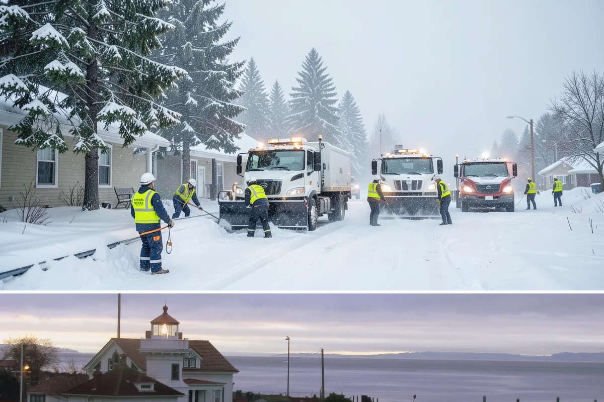 Roof Raking in Mukilteo, Snohomish County, WA - Roof raking is best done after each lowland snowfall and repeated through the freeze-thaw cycles that drive ice dam formation.