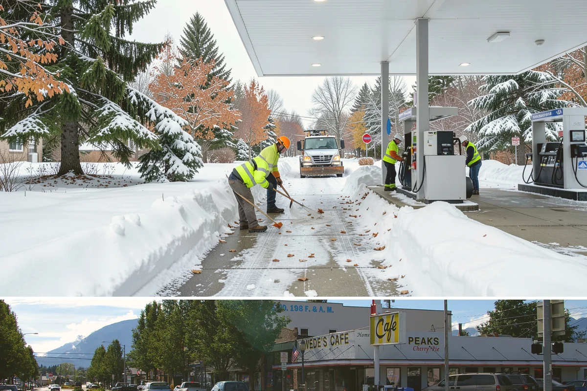 Roof Raking in North Bend, King County, WA - Roof raking is best done after each lowland snowfall and repeated through the freeze-thaw cycles that drive ice dam formation.