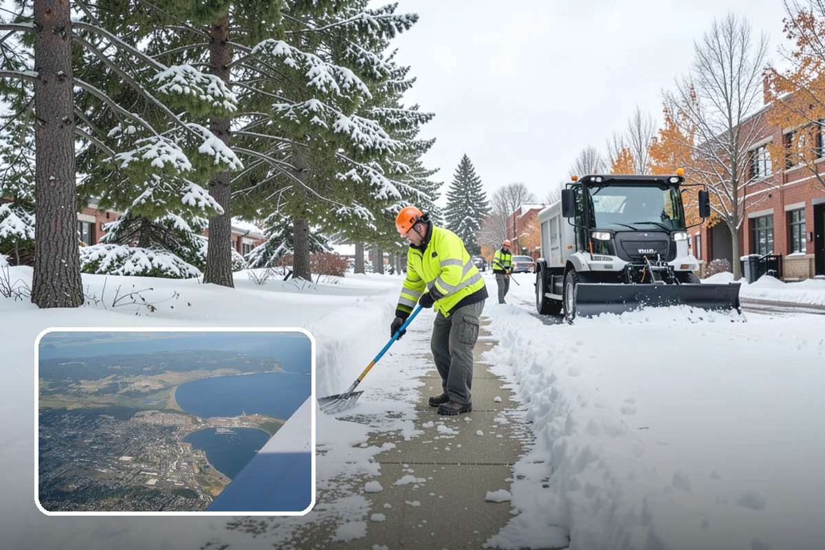 Roof Raking in Oak Harbor, Island County, WA - Removes the eave snow that feeds ice dams