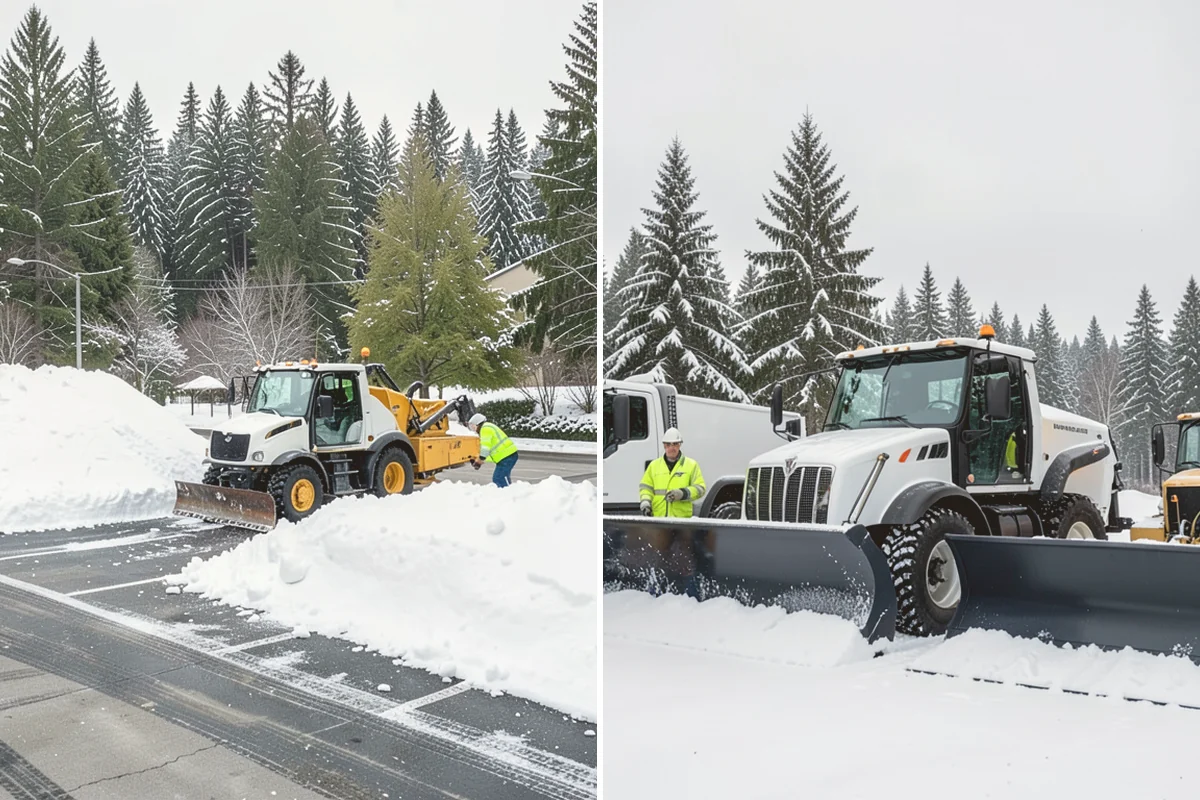 Roof Raking in Orting, Pierce County, WA - Set up an extension rake safely on the ground