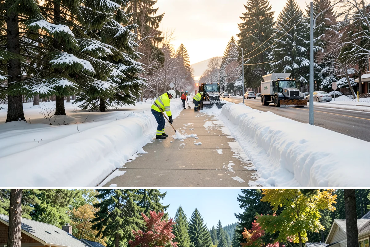 Roof Raking in Orting, Pierce County, WA - Roof raking is best done after each lowland snowfall and repeated through the freeze-thaw cycles that drive ice dam formation.