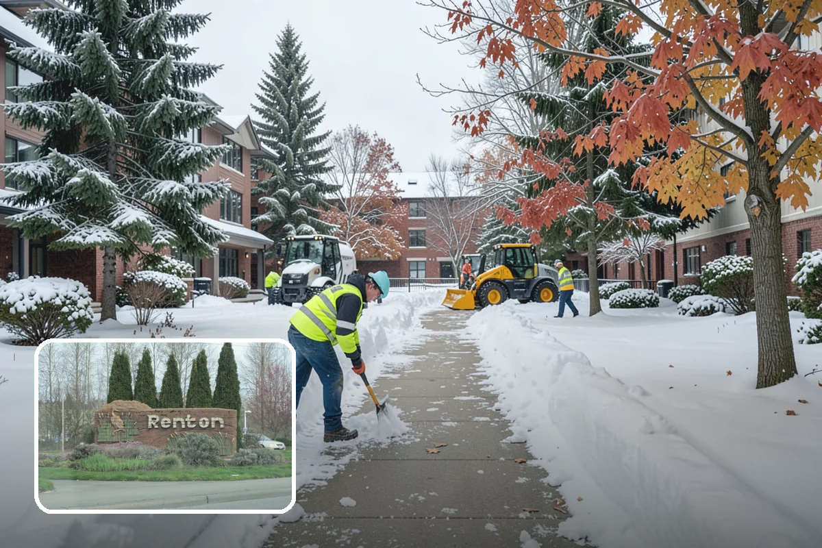 Roof Raking in Renton, King County, WA - Removes the eave snow that feeds ice dams