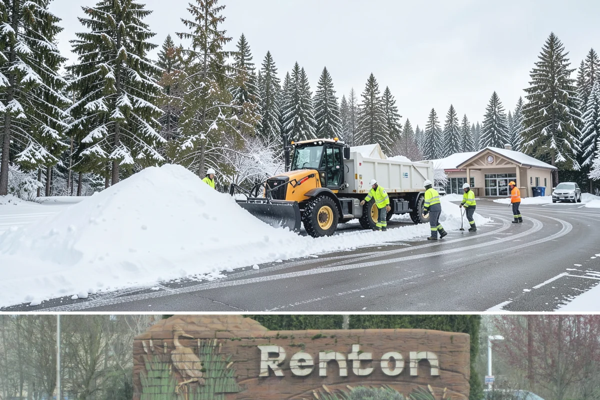 Roof Raking in Renton, King County, WA - Roof raking is best done after each lowland snowfall and repeated through the freeze-thaw cycles that drive ice dam formation.