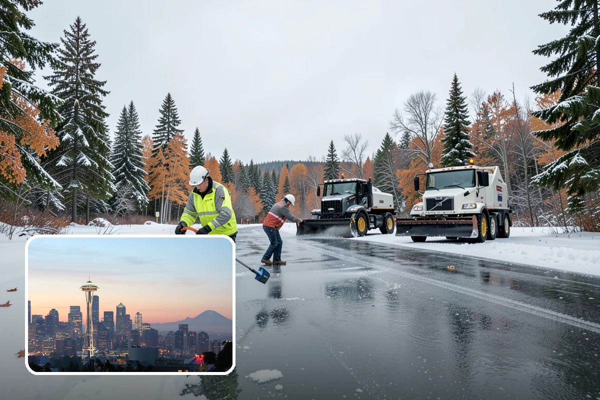 Roof Raking in Seattle, King County, WA - Removes the eave snow that feeds ice dams
