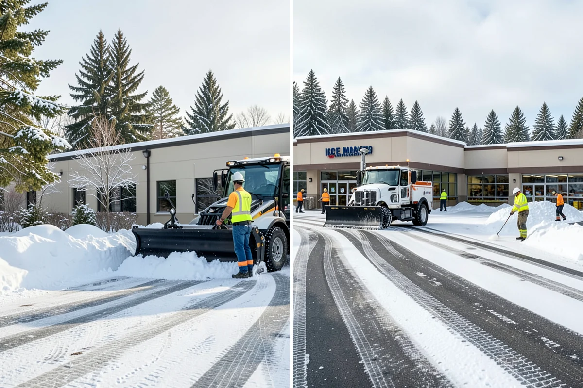 Roof Raking in Seattle, King County, WA - Set up an extension rake safely on the ground