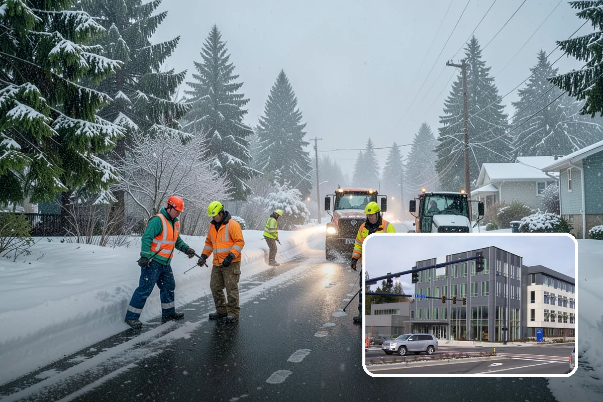 Roof Raking in Shoreline, King County, WA - Removes the eave snow that feeds ice dams