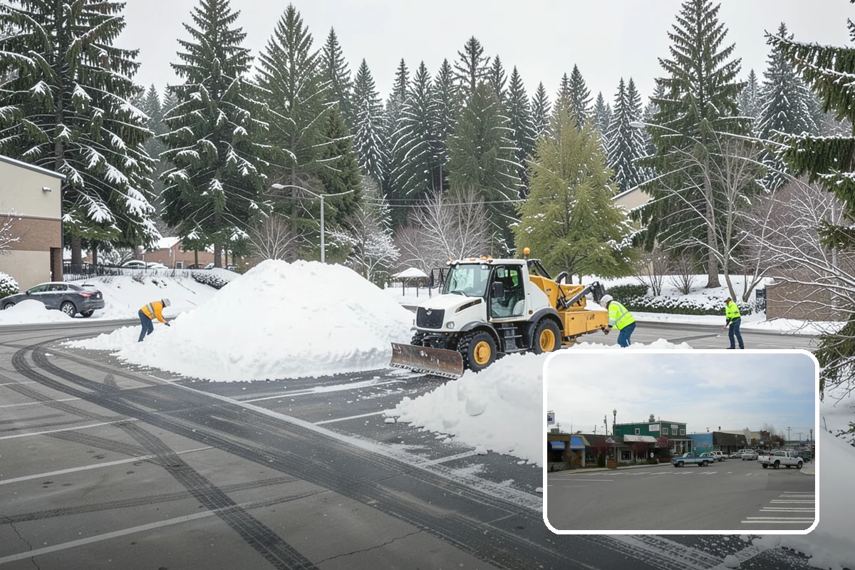 Roof Raking in Stanwood, Snohomish County, WA - Removes the eave snow that feeds ice dams