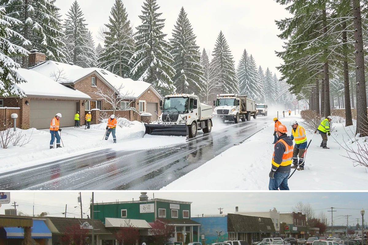 Roof Raking in Stanwood, Snohomish County, WA - Roof raking is best done after each lowland snowfall and repeated through the freeze-thaw cycles that drive ice dam formation.