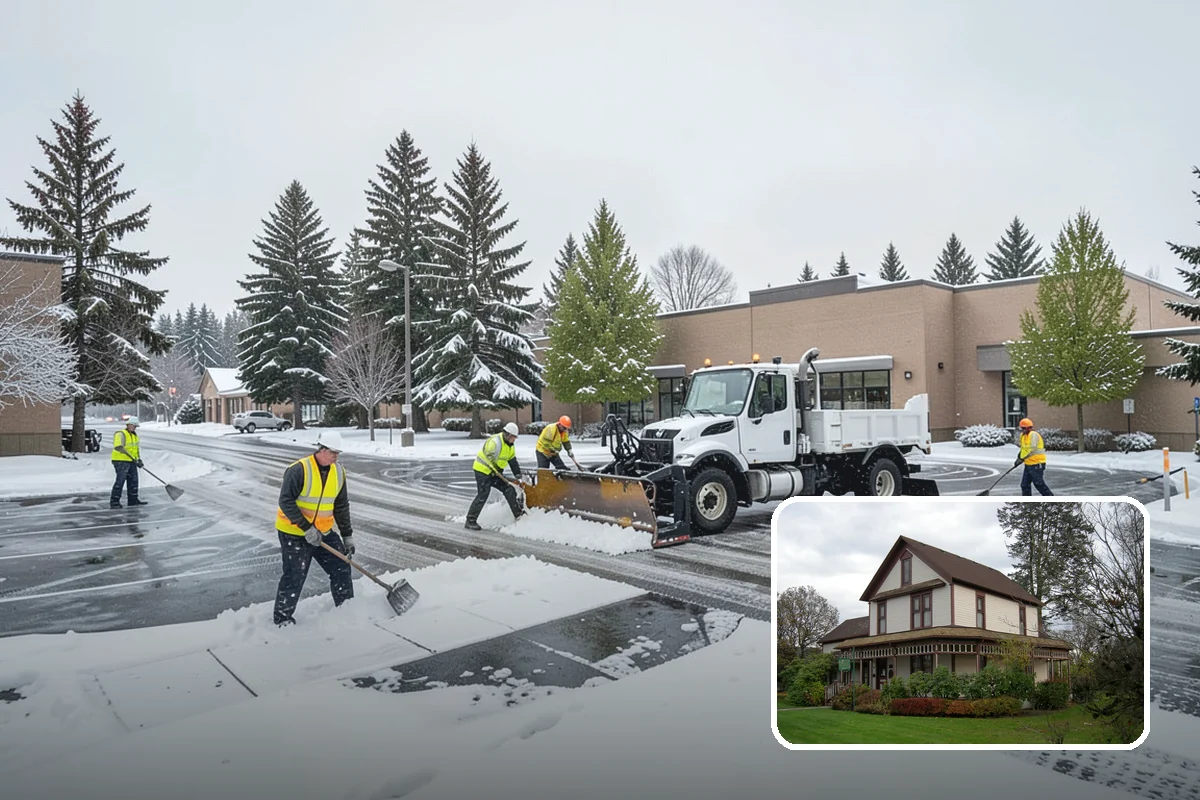 Roof Raking in Sumner, Pierce County, WA - Removes the eave snow that feeds ice dams