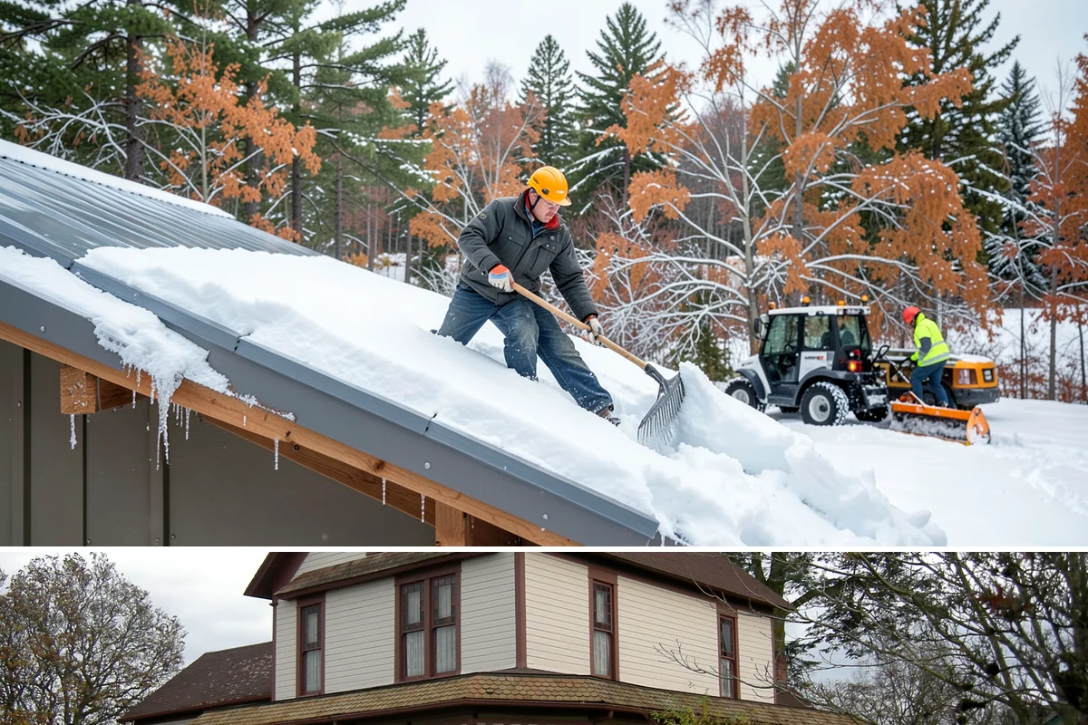 Roof Raking in Sumner, Pierce County, WA - Roof raking is best done after each lowland snowfall and repeated through the freeze-thaw cycles that drive ice dam formation.