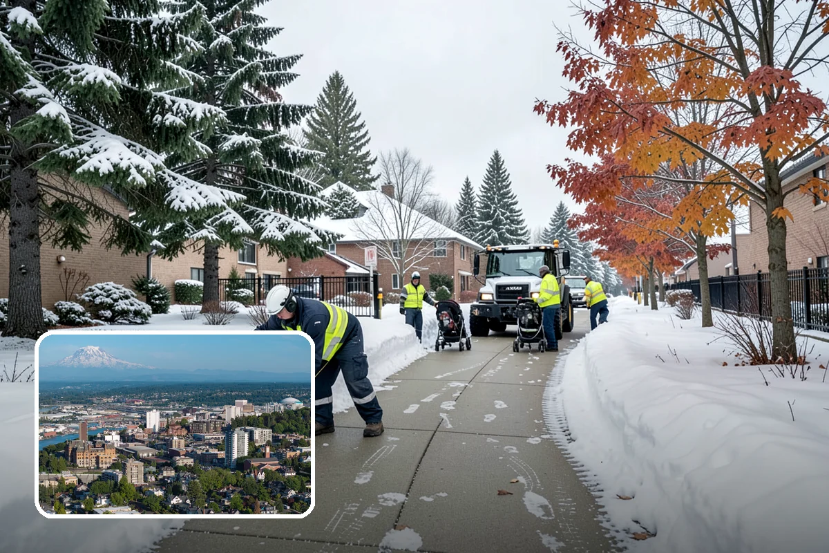 Roof Raking in Tacoma, Pierce County, WA - Removes the eave snow that feeds ice dams