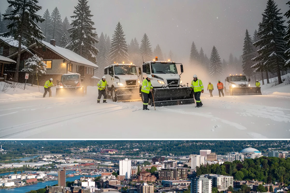 Roof Raking in Tacoma, Pierce County, WA - Roof raking is best done after each lowland snowfall and repeated through the freeze-thaw cycles that drive ice dam formation.