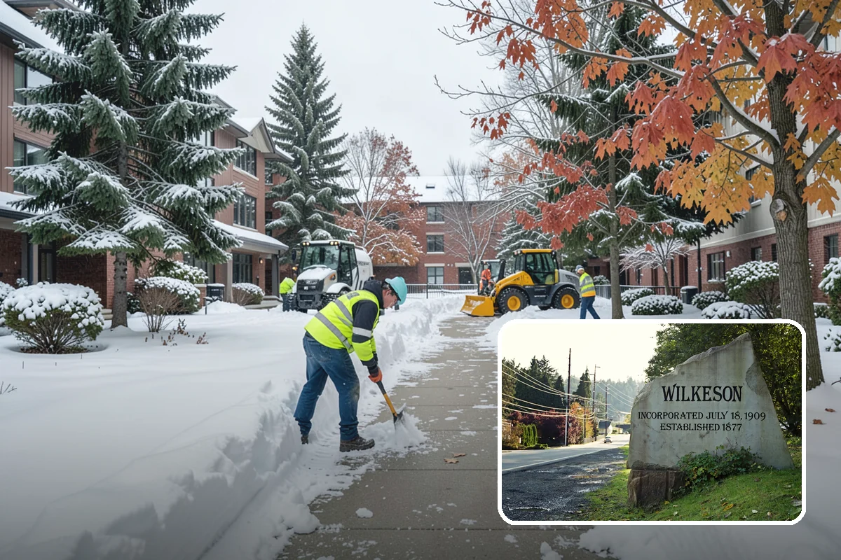 Roof Raking in Wilkeson, Pierce County, WA - Removes the eave snow that feeds ice dams