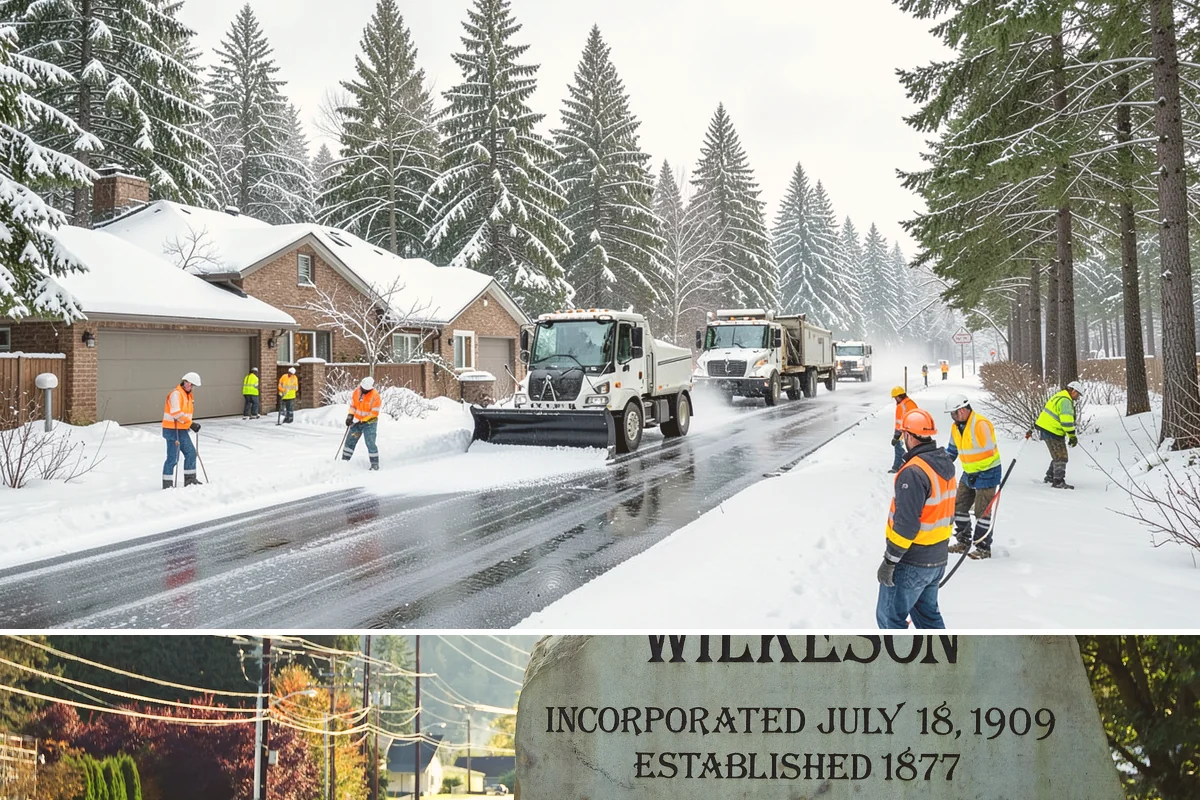 Roof Raking in Wilkeson, Pierce County, WA - Roof raking is best done after each lowland snowfall and repeated through the freeze-thaw cycles that drive ice dam formation.