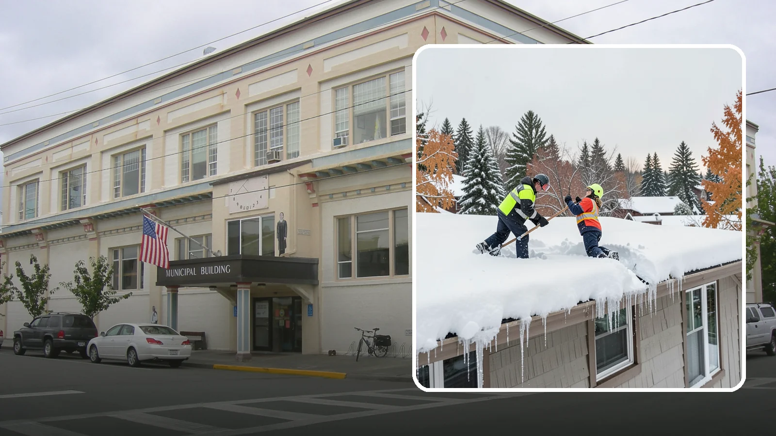 Roof Snow Removal in Anacortes, Skagit County, WA - We safely remove accumulated snow from residential and light commercial roofs to protect against structural overload.
