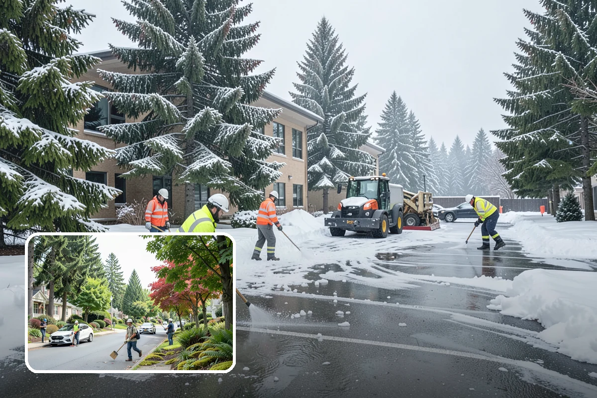 Roof Snow Removal in Beaux Arts Village, King County, WA - Reduces the risk of structural overload from heavy wet snow
