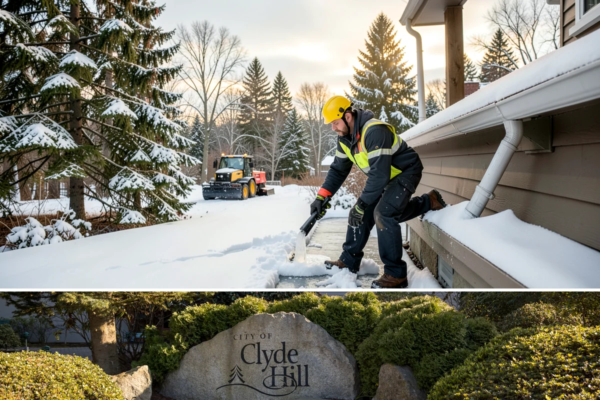 Roof Snow Removal in Clyde Hill, King County, WA - Roof snow removal is critical after the heavy lowland snowfalls and rain-on-snow events that stack weight on Puget Sound roofs.