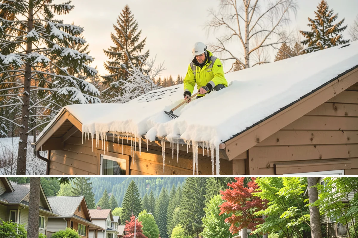 Roof Snow Removal in Darrington, Snohomish County, WA - Roof snow removal is critical after the heavy lowland snowfalls and rain-on-snow events that stack weight on Puget Sound roofs.