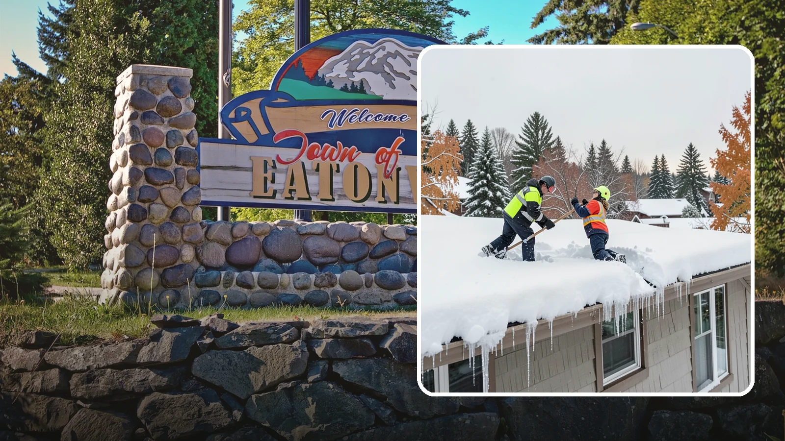 Roof Snow Removal in Eatonville, Pierce County, WA - We safely remove accumulated snow from residential and light commercial roofs to protect against structural overload.