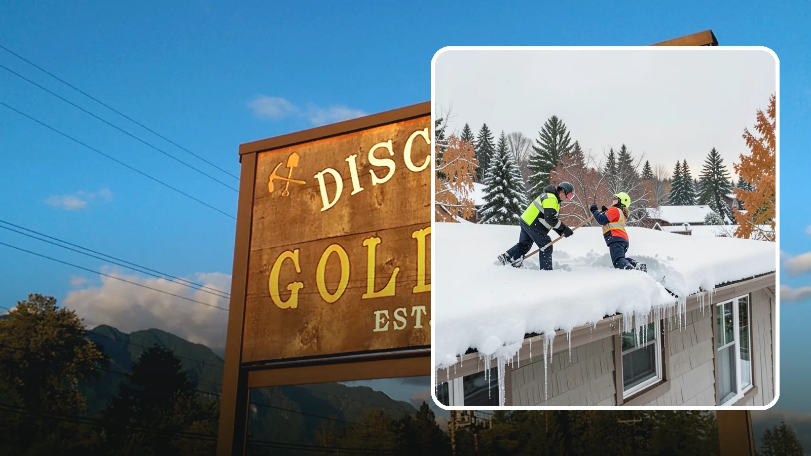 Roof Snow Removal in Gold Bar, Snohomish County, WA - We safely remove accumulated snow from residential and light commercial roofs to protect against structural overload.