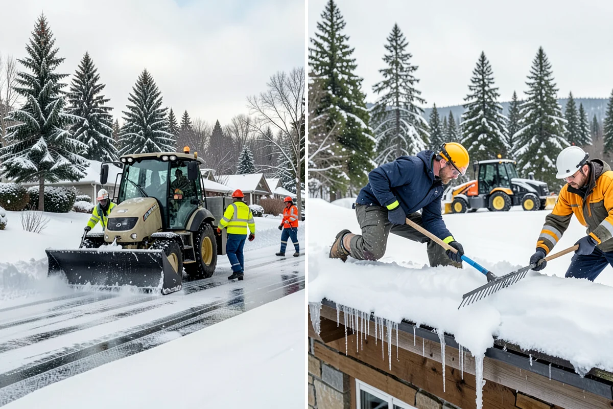 Roof Snow Removal in Lake Forest Park, King County, WA - Assess the roof structure, pitch, and snow depth