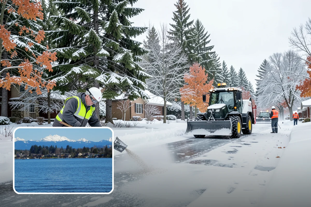 Roof Snow Removal in Lake Stevens, Snohomish County, WA - Reduces the risk of structural overload from heavy wet snow