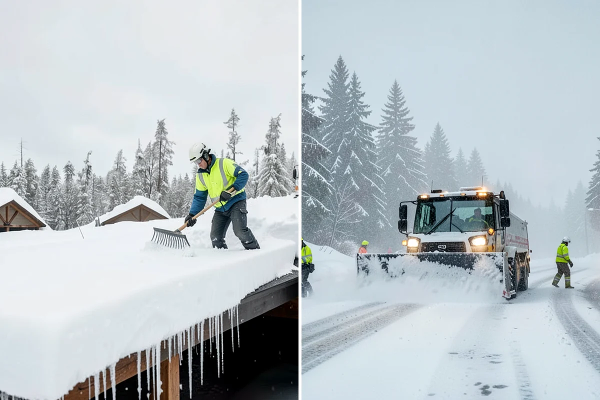 Roof Snow Removal in Lyman, Skagit County, WA - Assess the roof structure, pitch, and snow depth