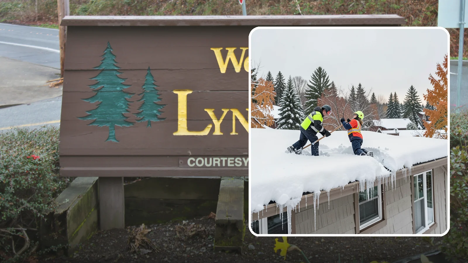 Roof Snow Removal in Lynnwood, Snohomish County, WA - We safely remove accumulated snow from residential and light commercial roofs to protect against structural overload.