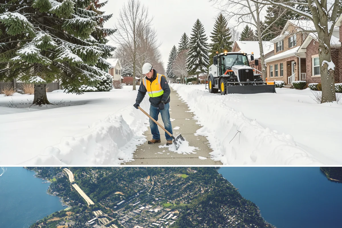 Roof Snow Removal in Mercer Island, King County, WA - Roof snow removal is critical after the heavy lowland snowfalls and rain-on-snow events that stack weight on Puget Sound roofs.