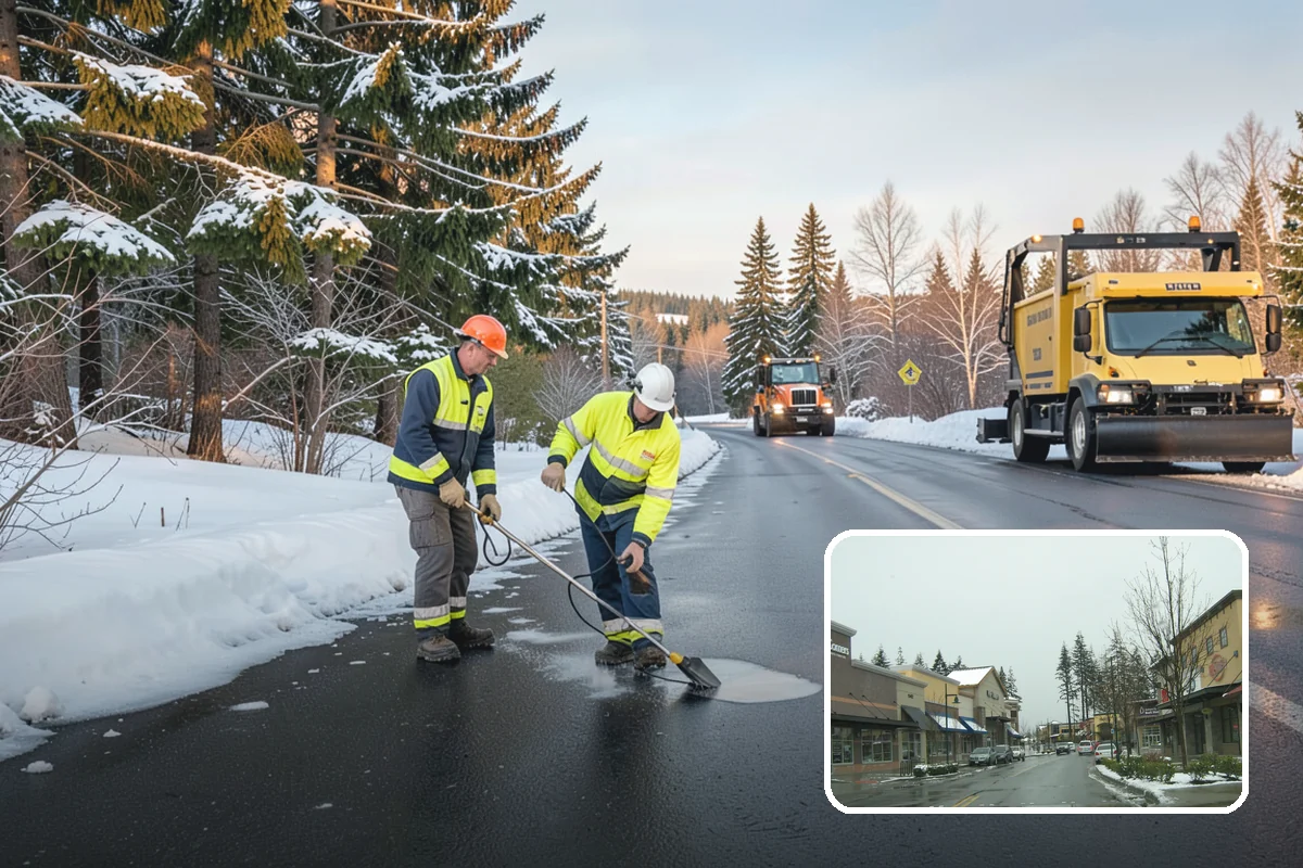 Roof Snow Removal in Mill Creek, Snohomish County, WA - Reduces the risk of structural overload from heavy wet snow